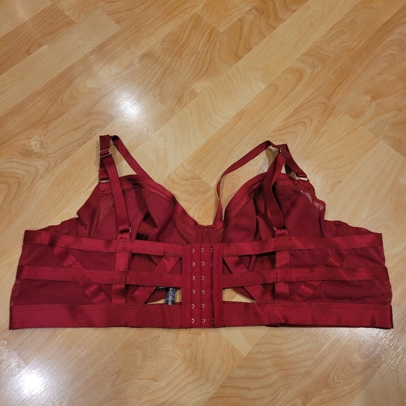 Torrid Longline Overt Strappy Mesh Underwire Bra Size 3 - Picture 6 of 12